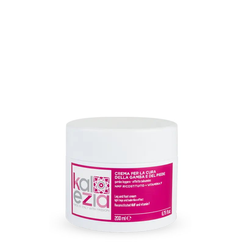 Crema per la cura della gamba e del piede